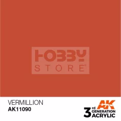   AK-Interactive - Acrylics 3rd generation Vermillion 17ml - akrilfesték AK11090