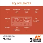 AK-Interactive - Acrylics 3rd generation Vermillion 17ml - akrilfesték AK11090