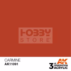   AK-Interactive - Acrylics 3rd generation Carmine 17ml - akrilfesték AK11091