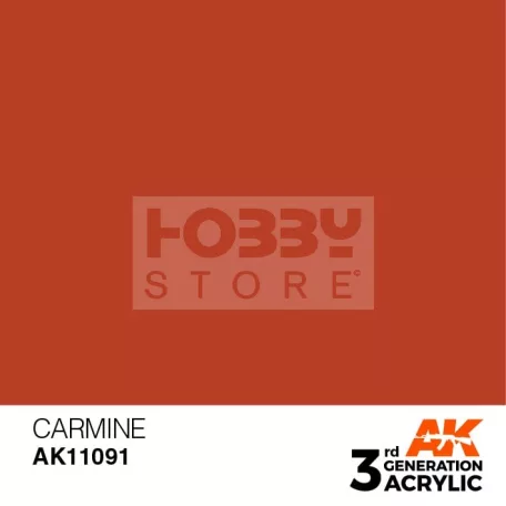 AK-Interactive - Acrylics 3rd generation Carmine 17ml - akrilfesték AK11091