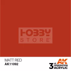   AK-Interactive - Acrylics 3rd generation Matt Red 17ml - akrilfesték AK11092