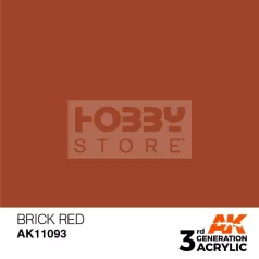   AK-Interactive - Acrylics 3rd generation Brick Red 17ml - akrilfesték AK11093