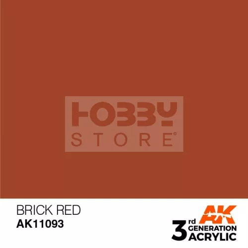 AK-Interactive - Acrylics 3rd generation Brick Red 17ml - akrilfesték AK11093