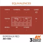AK-Interactive - Acrylics 3rd generation Bordeaux Red 17ml - akrilfesték AK11094
