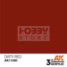 AK-Interactive - Acrylics 3rd generation Dirty Red 17ml - akrilfesték AK11095