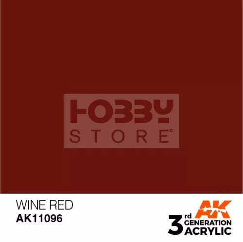 AK-Interactive - Acrylics 3rd generation Wine Red 17ml - akrilfesték AK11096