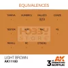 AK-Interactive - Acrylics 3rd generation Light Brown 17ml - akrilfesték AK11100