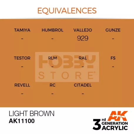 AK-Interactive - Acrylics 3rd generation Light Brown 17ml - akrilfesték AK11100