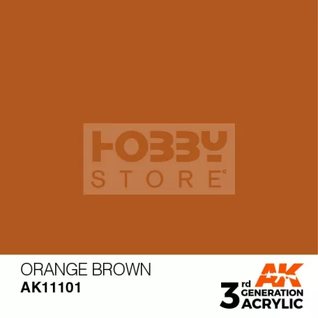 AK-Interactive - Acrylics 3rd generation Orange Brown 17ml - akrilfesték AK11101