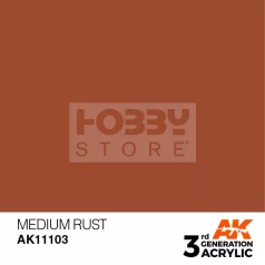   AK-Interactive - Acrylics 3rd generation Medium Rust 17ml - akrilfesték AK11103