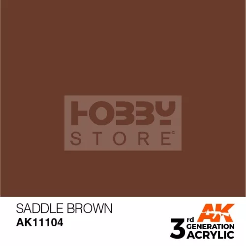 AK-Interactive - Acrylics 3rd generation Saddle Brown 17ml - akrilfesték AK11104