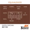 AK-Interactive - Acrylics 3rd generation Saddle Brown 17ml - akrilfesték AK11104