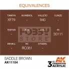AK-Interactive - Acrylics 3rd generation Saddle Brown 17ml - akrilfesték AK11104