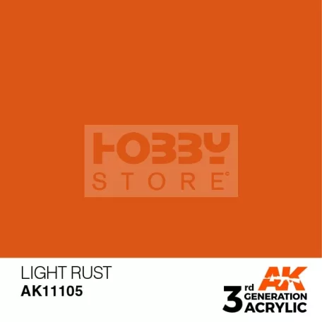 AK-Interactive - Acrylics 3rd generation Light Rust 17ml - akrilfesték AK11105
