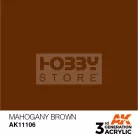 AK-Interactive - Acrylics 3rd generation Mahogany Brown 17ml - akrilfesték AK11106
