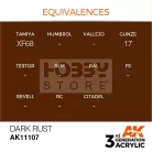AK-Interactive - Acrylics 3rd generation Dark Rust 17ml - akrilfesték AK11107