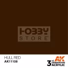 AK-Interactive - Acrylics 3rd generation Hull Red 17ml - akrilfesték AK11108
