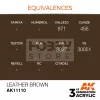 AK-Interactive - Acrylics 3rd generation Leather Brown 17ml - akrilfesték AK11110
