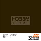 AK-Interactive - Acrylics 3rd generation Burnt Umber 17ml - akrilfesték AK11111