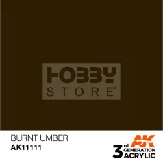   AK-Interactive - Acrylics 3rd generation Burnt Umber 17ml - akrilfesték AK11111