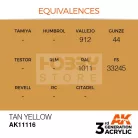 AK-Interactive - Acrylics 3rd generation Tan Yellow 17ml - akrilfesték AK11116