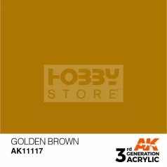   AK-Interactive - Acrylics 3rd generation Golden Brown 17ml - akrilfesték AK11117