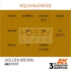 AK-Interactive - Acrylics 3rd generation Golden Brown 17ml - akrilfesték AK11117