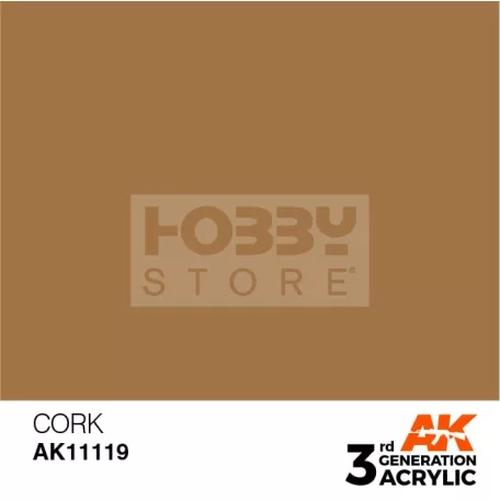AK-Interactive - Acrylics 3rd generation Cork 17ml - akrilfesték AK11119