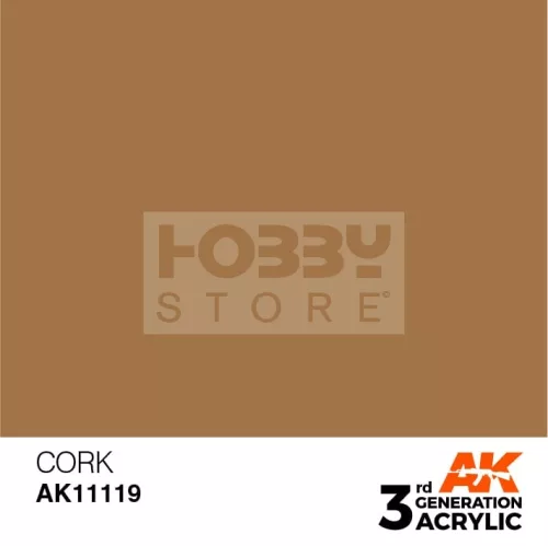 AK-Interactive - Acrylics 3rd generation Cork 17ml - akrilfesték AK11119