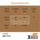 AK-Interactive - Acrylics 3rd generation Cork 17ml - akrilfesték AK11119
