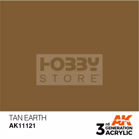 AK-Interactive - Acrylics 3rd generation Tan Earth 17ml - akrilfesték AK11121