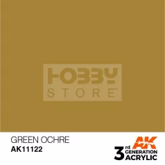   AK-Interactive - Acrylics 3rd generation Green Ocher 17ml - akrilfesték AK11122