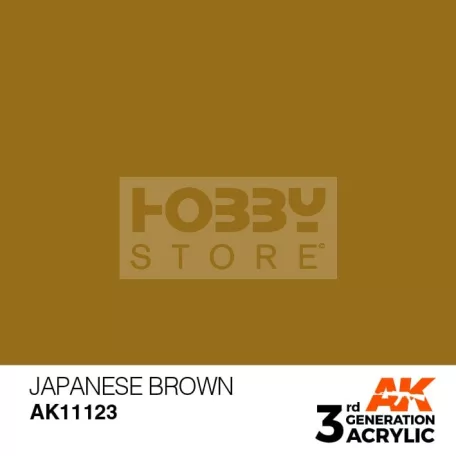 AK-Interactive - Acrylics 3rd generation Japanese Uniform Brown 17ml - akrilfesték AK11123