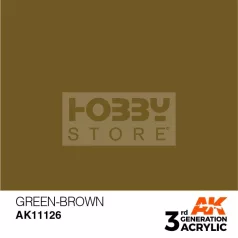   AK-Interactive - Acrylics 3rd generation Green-Brown 17ml - akrilfesték AK11126