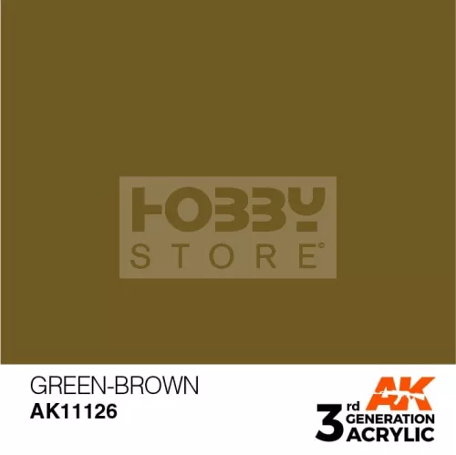 AK-Interactive - Acrylics 3rd generation Green-Brown 17ml - akrilfesték AK11126