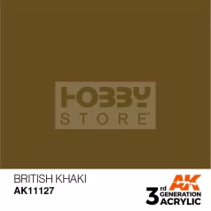   AK-Interactive - Acrylics 3rd generation British Khaki 17ml - akrilfesték AK11127