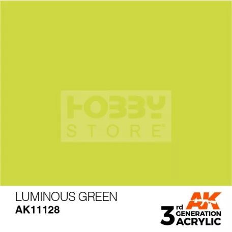 AK-Interactive - Acrylics 3rd generation Luminous Green 17ml - akrilfesték AK11128