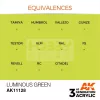 AK-Interactive - Acrylics 3rd generation Luminous Green 17ml - akrilfesték AK11128
