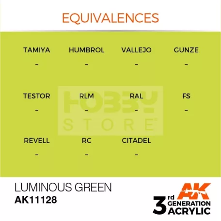 AK-Interactive - Acrylics 3rd generation Luminous Green 17ml - akrilfesték AK11128