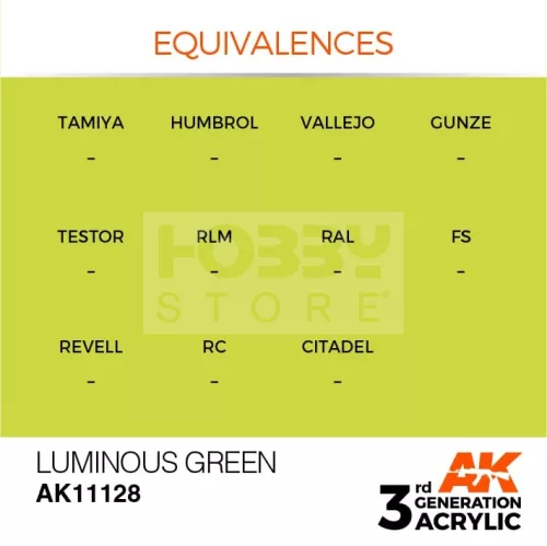 AK-Interactive - Acrylics 3rd generation Luminous Green 17ml - akrilfesték AK11128