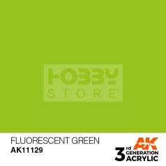   AK-Interactive - Acrylics 3rd generation Fluorescent Green 17ml - akrilfesték AK11129