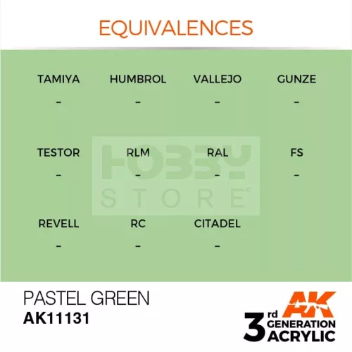 AK-Interactive - Acrylics 3rd generation Pastel Green 17ml - akrilfesték AK11131