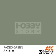   AK-Interactive - Acrylics 3rd generation Faded Green 17ml - akrilfesték AK11135