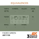 AK-Interactive - Acrylics 3rd generation Faded Green 17ml - akrilfesték AK11135