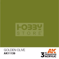   AK-Interactive - Acrylics 3rd generation Golden Olive 17ml - akrilfesték AK11139