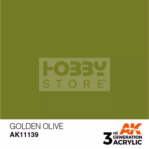 AK-Interactive - Acrylics 3rd generation Golden Olive 17ml - akrilfesték AK11139