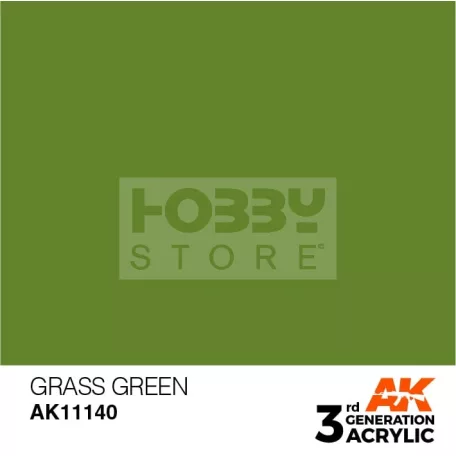 AK-Interactive - Acrylics 3rd generation Grass Green 17ml - akrilfesték AK11140