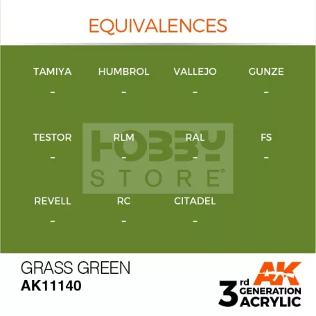 AK-Interactive - Acrylics 3rd generation Grass Green 17ml - akrilfesték AK11140
