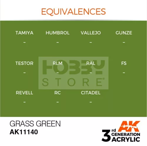 AK-Interactive - Acrylics 3rd generation Grass Green 17ml - akrilfesték AK11140