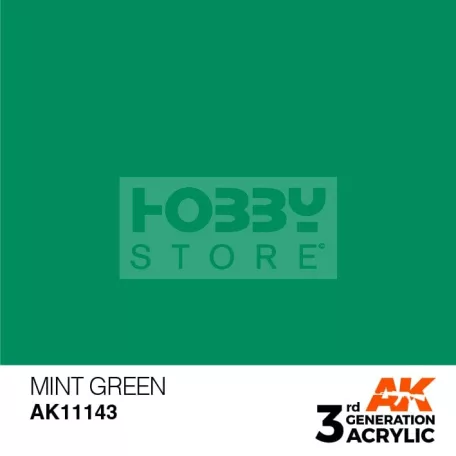 AK-Interactive - Acrylics 3rd generation Mint Green 17ml - akrilfesték AK11143